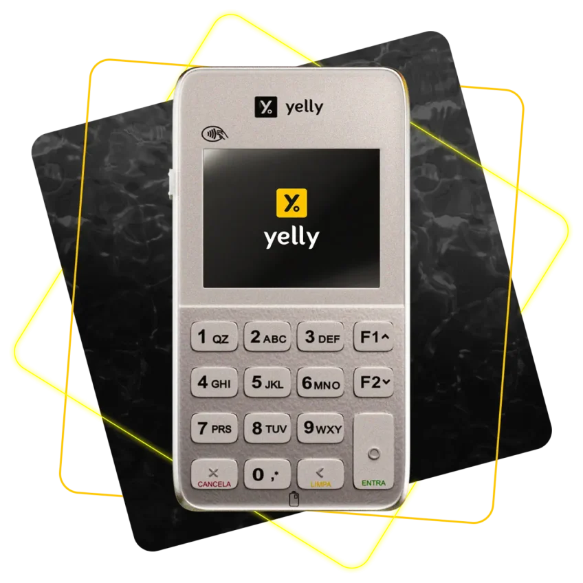 Maquininha Yelly Mini Plus - Máquina de Cartão da Yelly